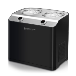 Homtone 2 Flavor Ice Cream Maker, Automatic Compressor Ice Cream Maker Machine