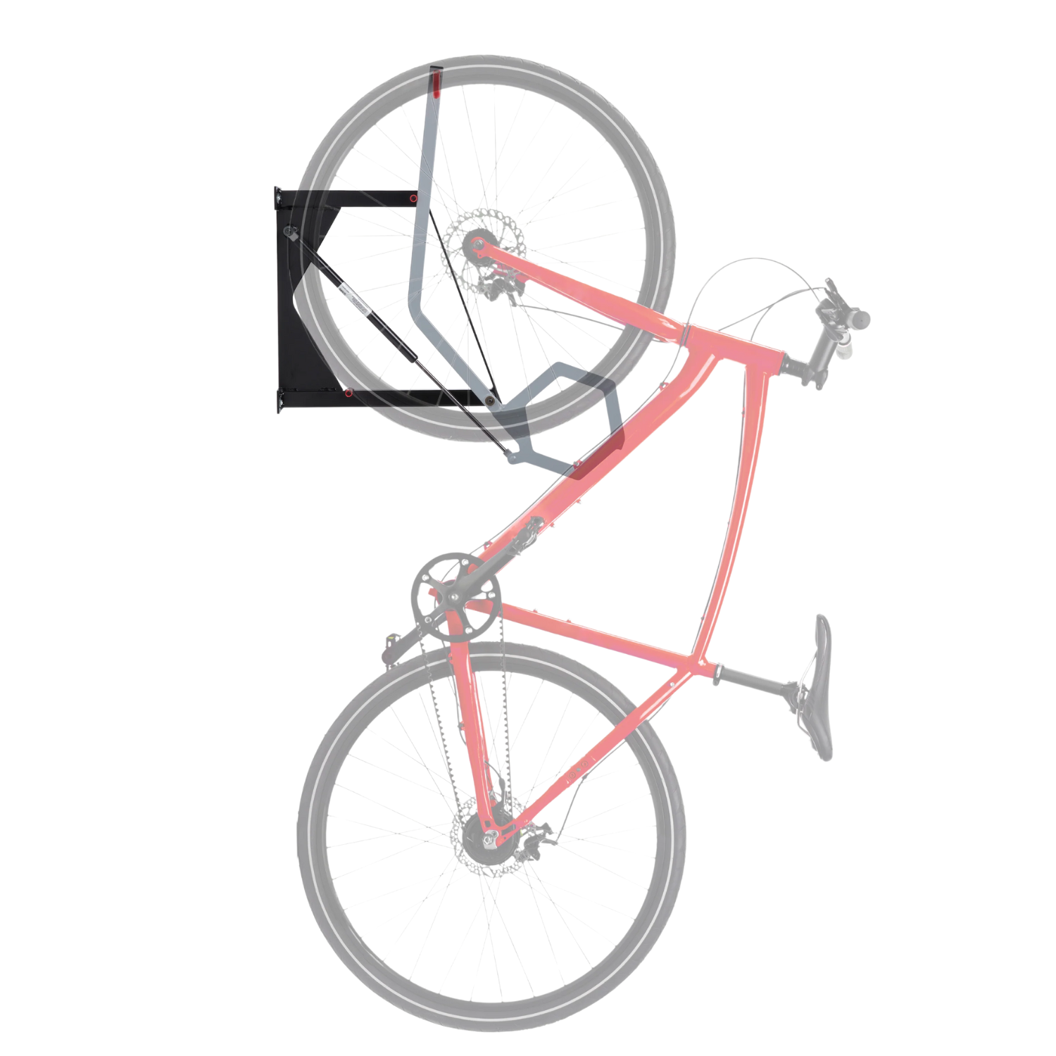 Saris Tip-Up Lift-Assist Bike Rack – Vertical Wall-Mounted Bike Storage with Spring-Assist Hoist