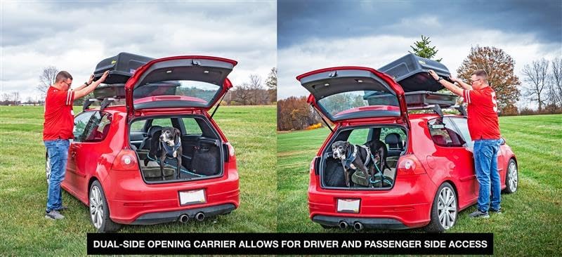 JEGS Rooftop Cargo Carrier for Car Storage - 18 Cubic Ft - 110 Lb Capacity