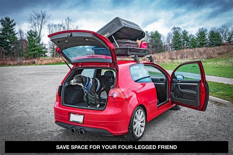 JEGS Rooftop Cargo Carrier for Car Storage - 18 Cubic Ft - 110 Lb Capacity