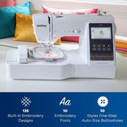 Brother SE700 Sewing and Embroidery Machine, White