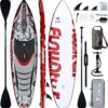 FunWater Inflatable Stand Up Paddle Board 10'6"/11"/11'6" Paddle Board for Adults & Youth