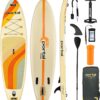 PORTAL SUP Inflatable Paddle Board for Adults 10'6'' Stand Up Paddleboard,Non-Slip Deck Blow up Paddle Boards with Adjustable Paddle, Carry Bag, and Repair Kit