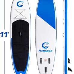 FunWater Stand Up Paddle Board Ultra-Light Inflatable Paddleboard with SUP Accessories for Adults & Youth of All Skill Levels