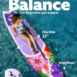 SLOOSH Inflatable Stand Up Paddle Board, 10'6" Paddle Boards with Premium Accessories