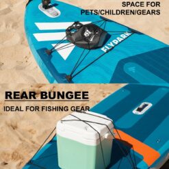 Flypark 10'8/11'x35'' Fishing&Family Stable Inflatable Paddle Boards, Extra Wide SUP Paddleboard Inflatable, 430lb/3 People