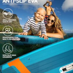 Flypark 10'8/11'x35'' Fishing&Family Stable Inflatable Paddle Boards, Extra Wide SUP Paddleboard Inflatable, 430lb/3 People