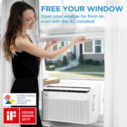 Midea MAW08V1QWT U-Shaped AC Window Air Conditioner