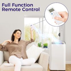 HOMCOM 12000 BTU Portable Air Conditioner with Remote Control, Free Standing AC Unit with Built-in Cool