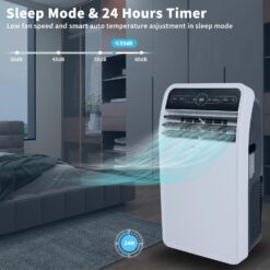 Shinco 12,000 BTU Portable Air Conditioner, Portable AC Unit with Built-in Cool, Dehumidifier&Fan Modes for Room up to 400 sq.ft