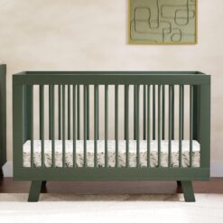 Babyletto Hudson 3-in-1 Convertible Baby Crib with Toddler Bed & Daybed Conversion - Forest Green