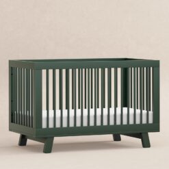 Babyletto Hudson 3-in-1 Convertible Baby Crib with Toddler Bed & Daybed Conversion - Forest Green