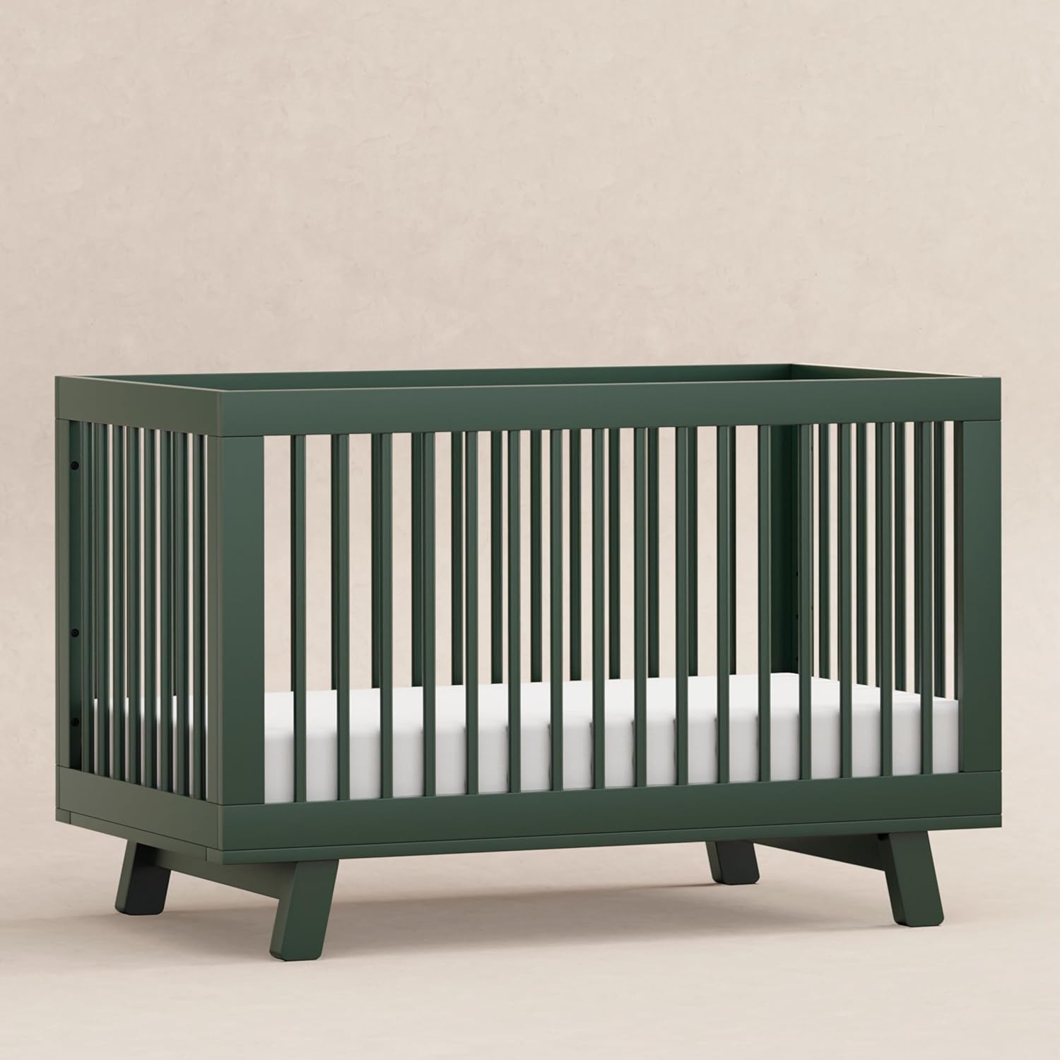Babyletto Hudson 3-in-1 Convertible Baby Crib with Toddler Bed & Daybed Conversion - Forest Green