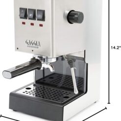 Gaggia RI9380/46 Classic E24 Espresso Machine, Brushed Stainless Steel