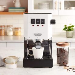 Gaggia RI9380/48 Classic Evo Pro Espresso Machine, Polar White, Small