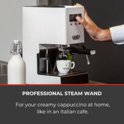Gaggia RI9380/48 Classic Evo Pro Espresso Machine, Polar White, Small