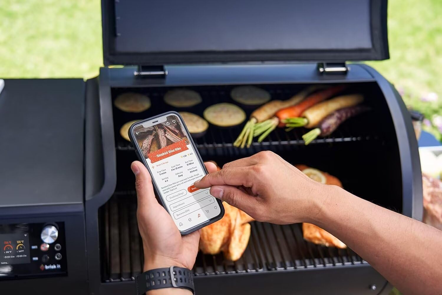 Brisk It Origin-580 Electric Wood Pellet Smoker Grill – A.I. Smart BBQ Grill