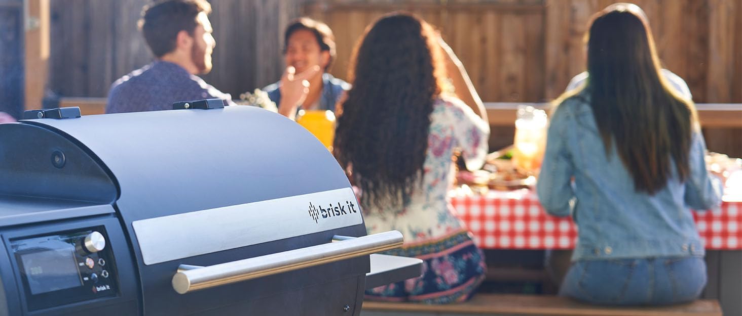 Brisk It Origin-580 Electric Wood Pellet Smoker Grill – A.I. Smart BBQ Grill