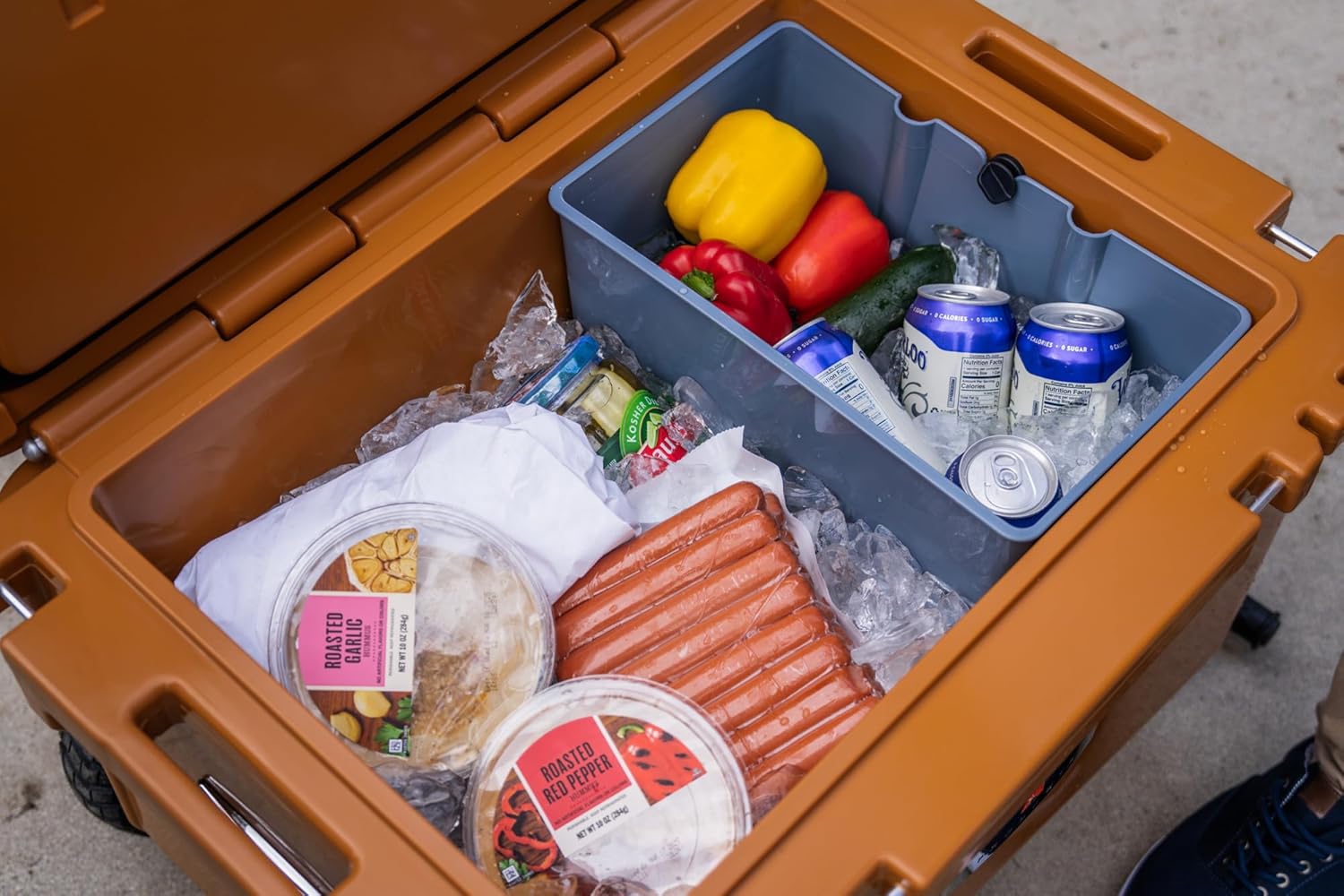 RovR Hard Cooler – Heavy Duty Insulated Cooler Box for Camping, Beach, Travel, Tailgating, Fishing, and Parties, Copper