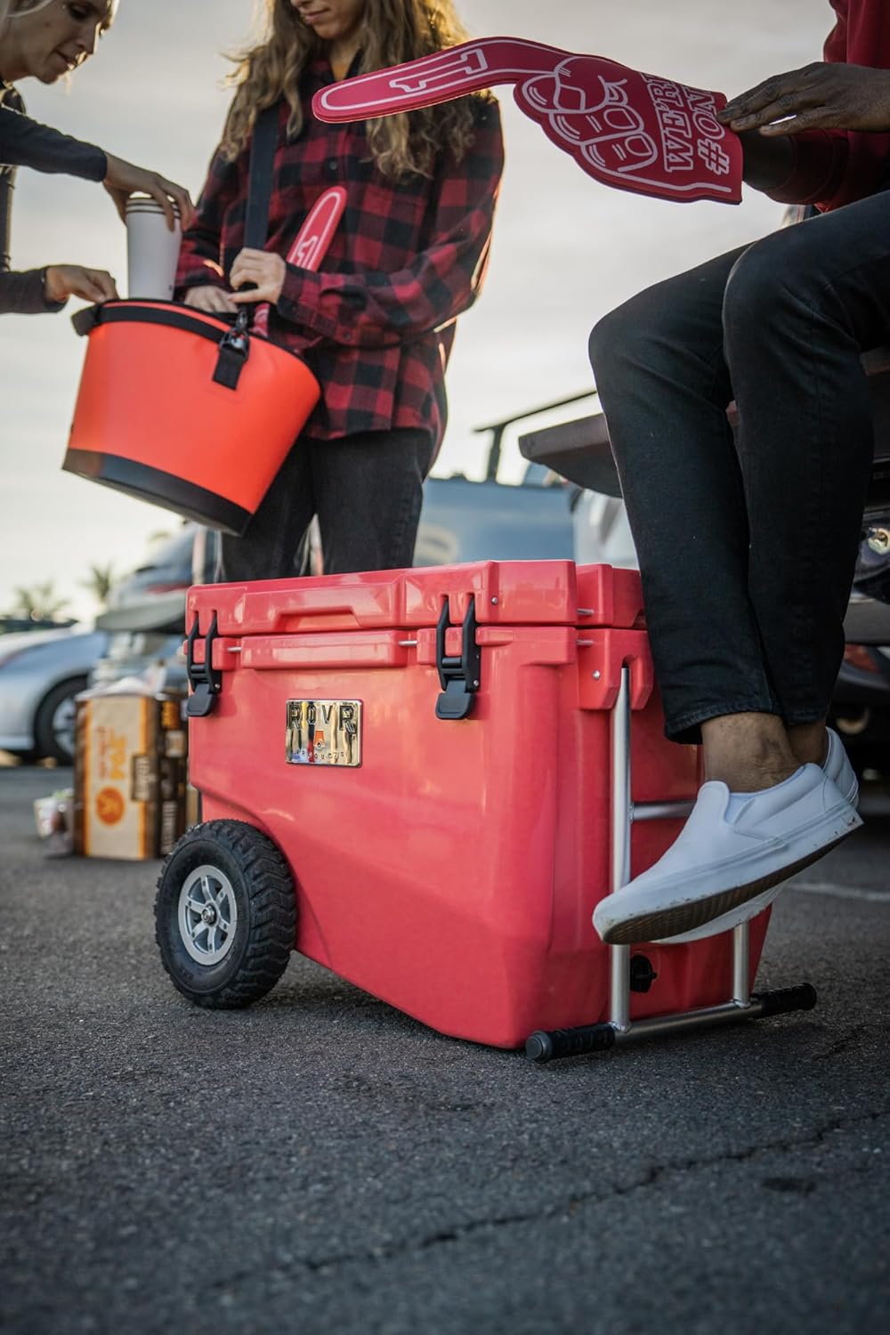 RovR Hard Cooler – Heavy Duty Insulated Cooler Box for Camping, Beach, Travel, Tailgating, Fishing, and Parties, Coral