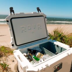 RovR Hard Cooler – Heavy Duty Insulated Cooler Box for Camping, Beach, Travel, Tailgating, Fishing, and Parties, Powder