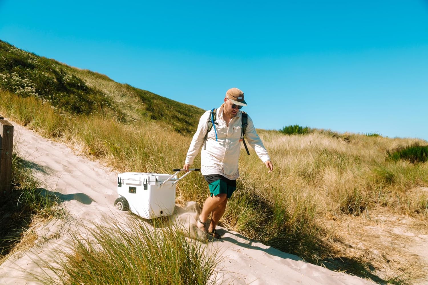 RovR Hard Cooler – Heavy Duty Insulated Cooler Box for Camping, Beach, Travel, Tailgating, Fishing, and Parties, Powder