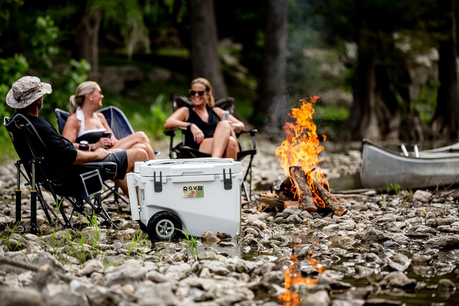 RovR Hard Cooler – Heavy Duty Insulated Cooler Box for Camping, Beach, Travel, Tailgating, Fishing, and Parties, Powder
