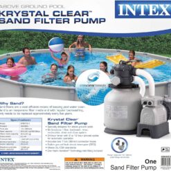 Intex Krystal Clear Sand Filter Pump for Above Ground Pools, 12-inch, 110-120V with GFCI