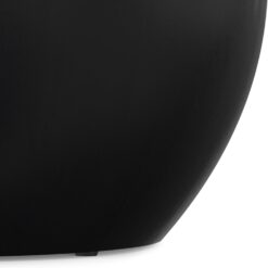 SIMPLIHOME Elmbrook Drum Coffee Table, 34 inch, Black