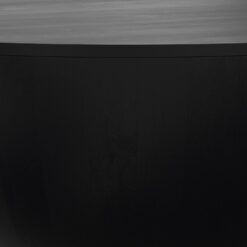 SIMPLIHOME Elmbrook Drum Coffee Table, 34 inch, Black