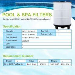 SV-System 3 Sta-Rite System 3 S7M120 Pool Filter Inner&Outer Replacement 25021-0200S 25022-0201S SR300 300Sq.ft