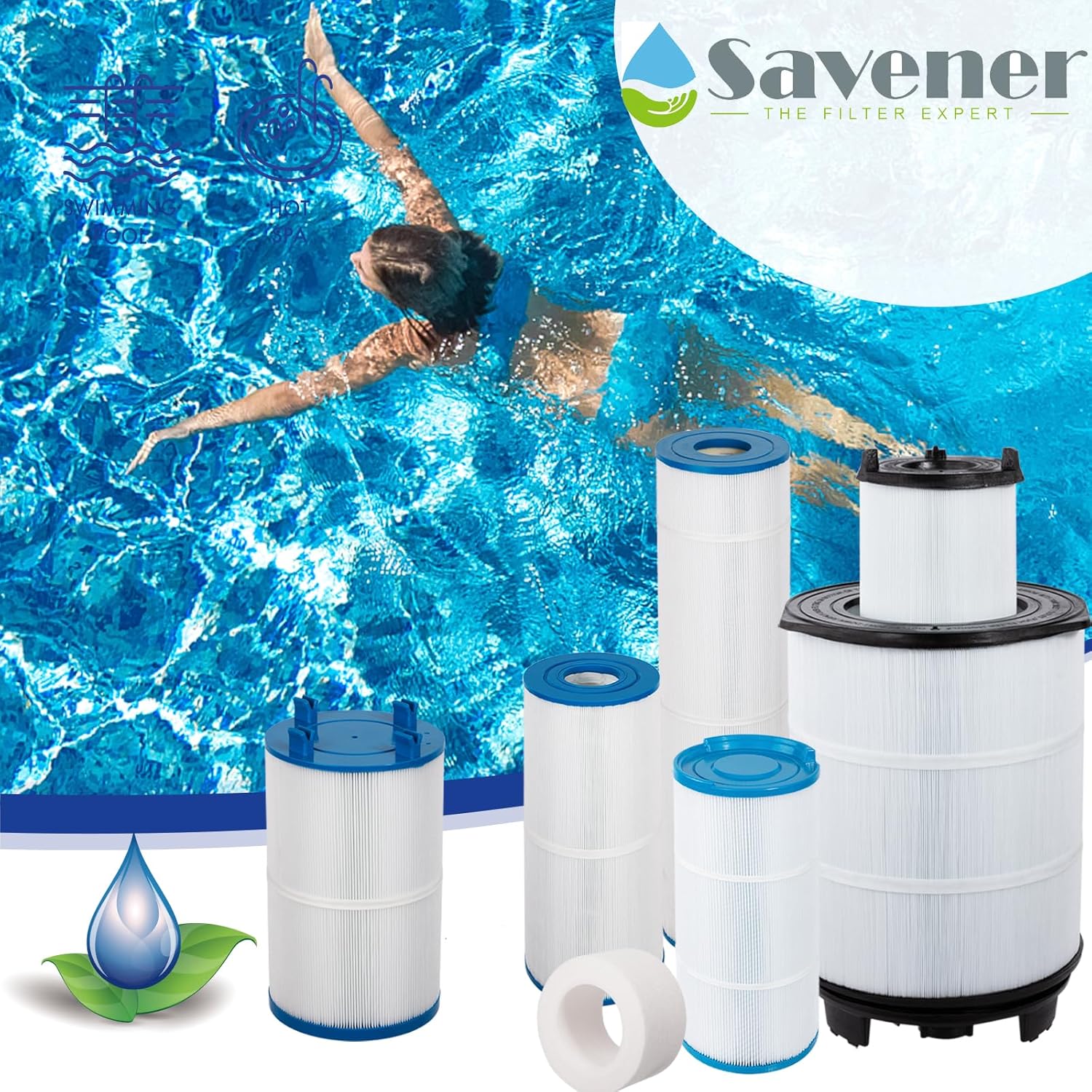 SV-System 3 Sta-Rite System 3 S7M120 Pool Filter Inner&Outer Replacement 25021-0200S 25022-0201S SR300 300Sq.ft