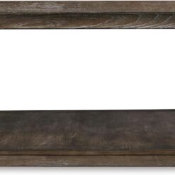 Signature Design by Ashley Johnelle Farmhouse Coffee Table with Weathered Gray Finish, Gray