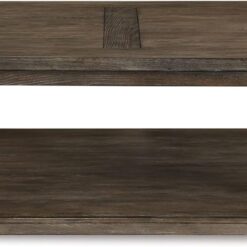 Signature Design by Ashley Johnelle Farmhouse Coffee Table with Weathered Gray Finish, Gray