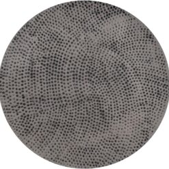 Modern Round Aluminum Hammered Embossed Texturing, Metal Drum Coffee Table with Removable Lid for Storage, Gray