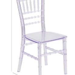 Flash Furniture HERCULES 10 Pack Children Transparent Crystal Resin Party and Event Chiavari Chair for Commercial & Residential Use