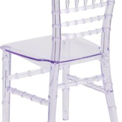 Flash Furniture HERCULES 10 Pack Children Transparent Crystal Resin Party and Event Chiavari Chair for Commercial & Residential Use