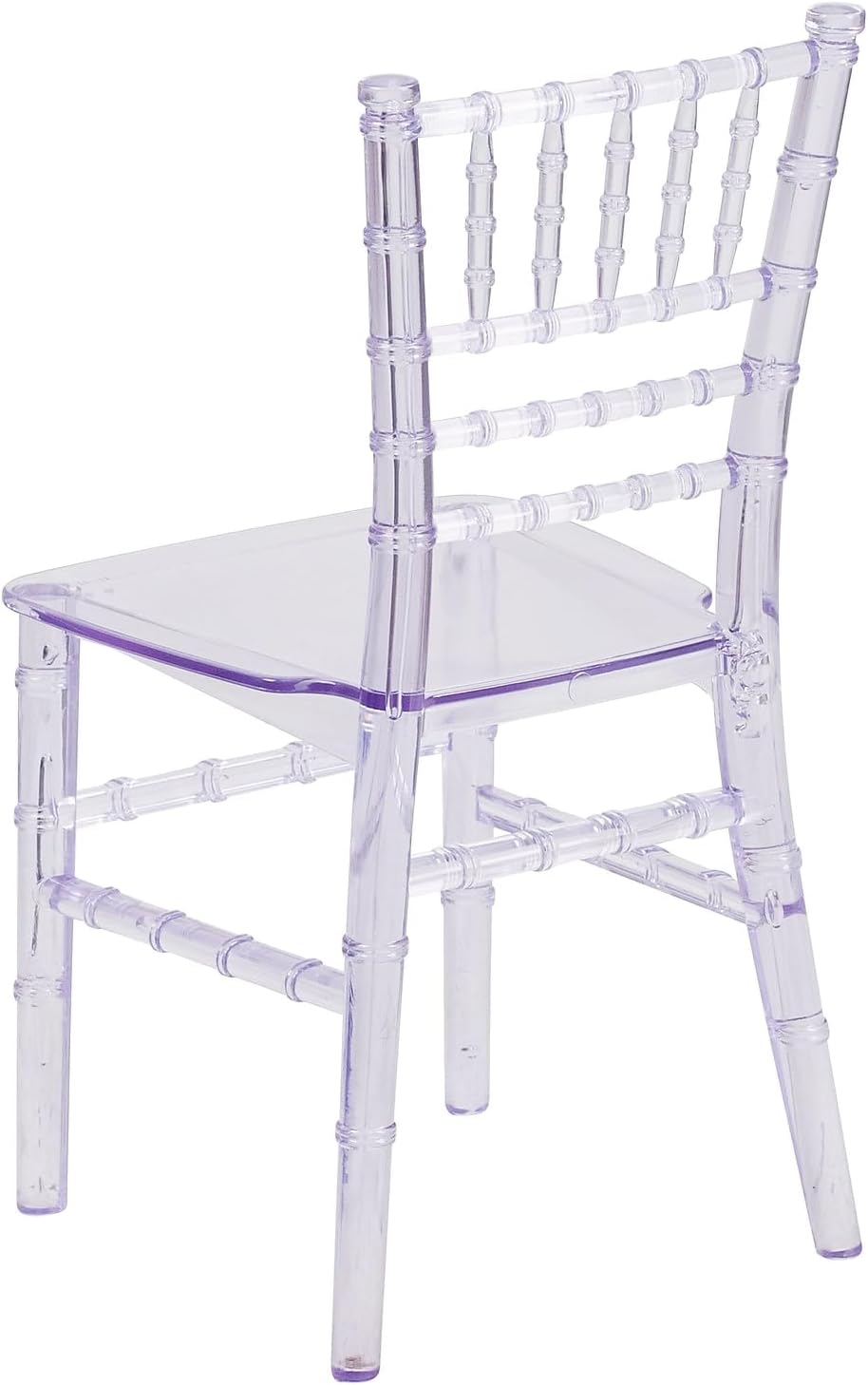 Flash Furniture HERCULES 10 Pack Children Transparent Crystal Resin Party and Event Chiavari Chair for Commercial & Residential Use