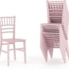 Flash Furniture Hercules Series Children's Resin Event Chairs, 330 lb. Static Weight Capacity, Set of 10, Pink