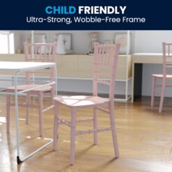 Flash Furniture Hercules Series Children's Resin Event Chairs, 330 lb. Static Weight Capacity, Set of 10, Pink