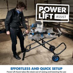 Evolution Power Tools, MCS Stand, Mitering Chop Saw Stand with Powerlift Assist