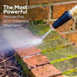 Greenworks Pro 3000-PSI 2-GPM Cold Water Battery Pressure washer with 5 Spray Tips