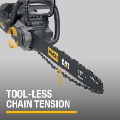 CAT 60-volt max 18-in Battery 5 Ah Chainsaw Battery Included Charger Included