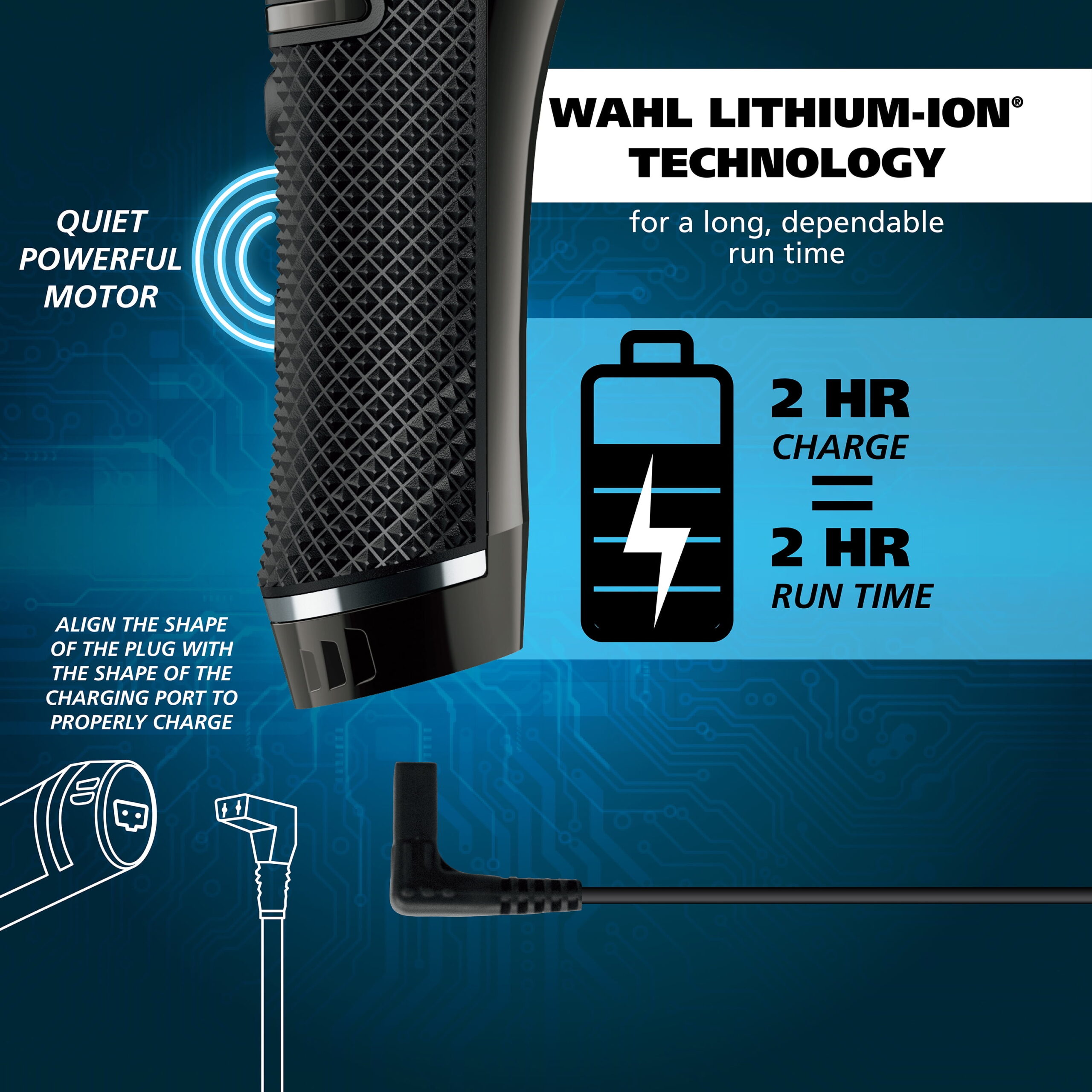 Wahl Pro Series High Visibility Trimmer, Skeleton Style, Lithium Ion Rechargeable, All in One Trimmer for Men, 3023437