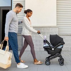 Evenflo Shyft DualRide Infant Car Seat and Stroller Combo (Ayer Pink)
