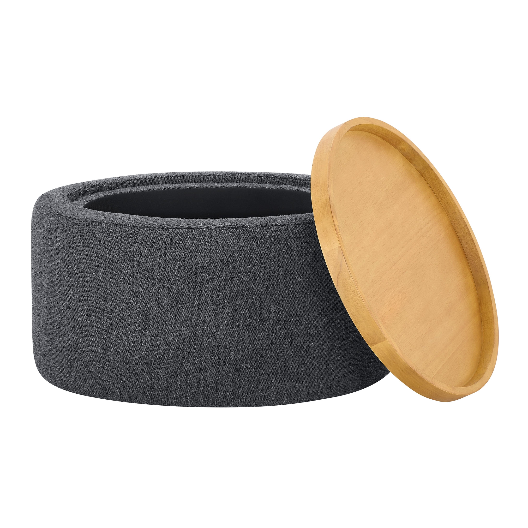 Beautiful Drew Stowaway Coffee Table with Storage by Drew Barrymore, Charcoal