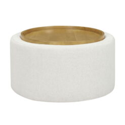 Beautiful Drew Stowaway Coffee Table with Storage by Drew Barrymore, Cream