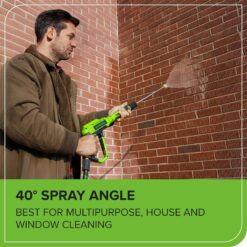 Greenworks 2100 PSI (SGS Certified) 1.2 GPM 13Amp Compact Electric Pressure Washer Telescoping Handle Power Washer