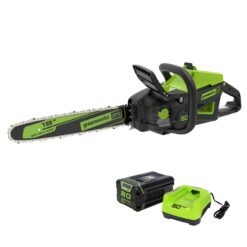 Greenworks Pro 80-volt max 18-in Battery 4 Ah Chainsaw Battery Included Charger Included