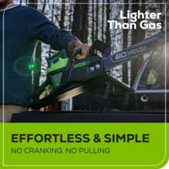Greenworks Pro 80-volt max 18-in Battery 4 Ah Chainsaw Battery Included Charger Included